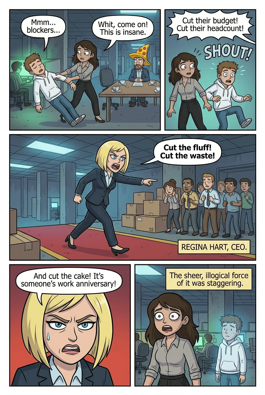 Alice in Overtime, page 4 of 8, Modern Cartoon style
