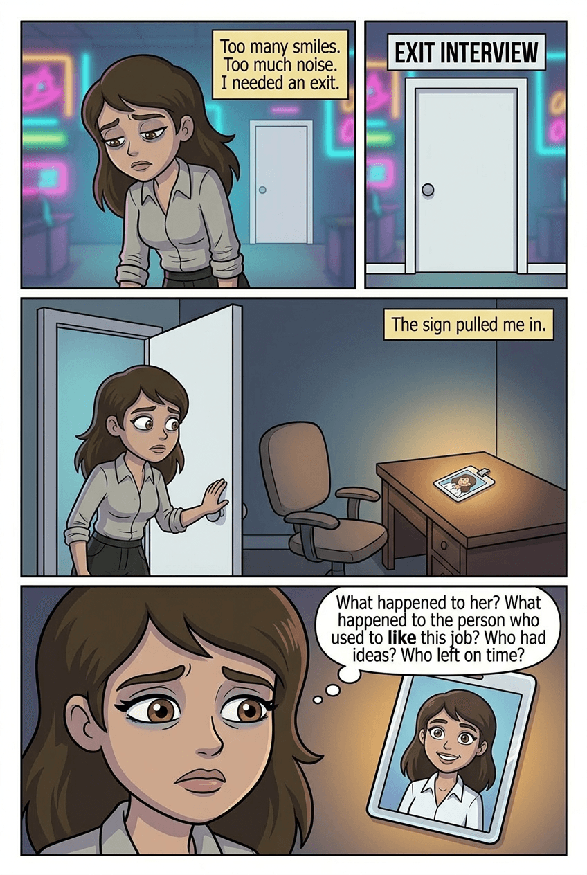 Alice in Overtime, page 6 of 8, Modern Cartoon style