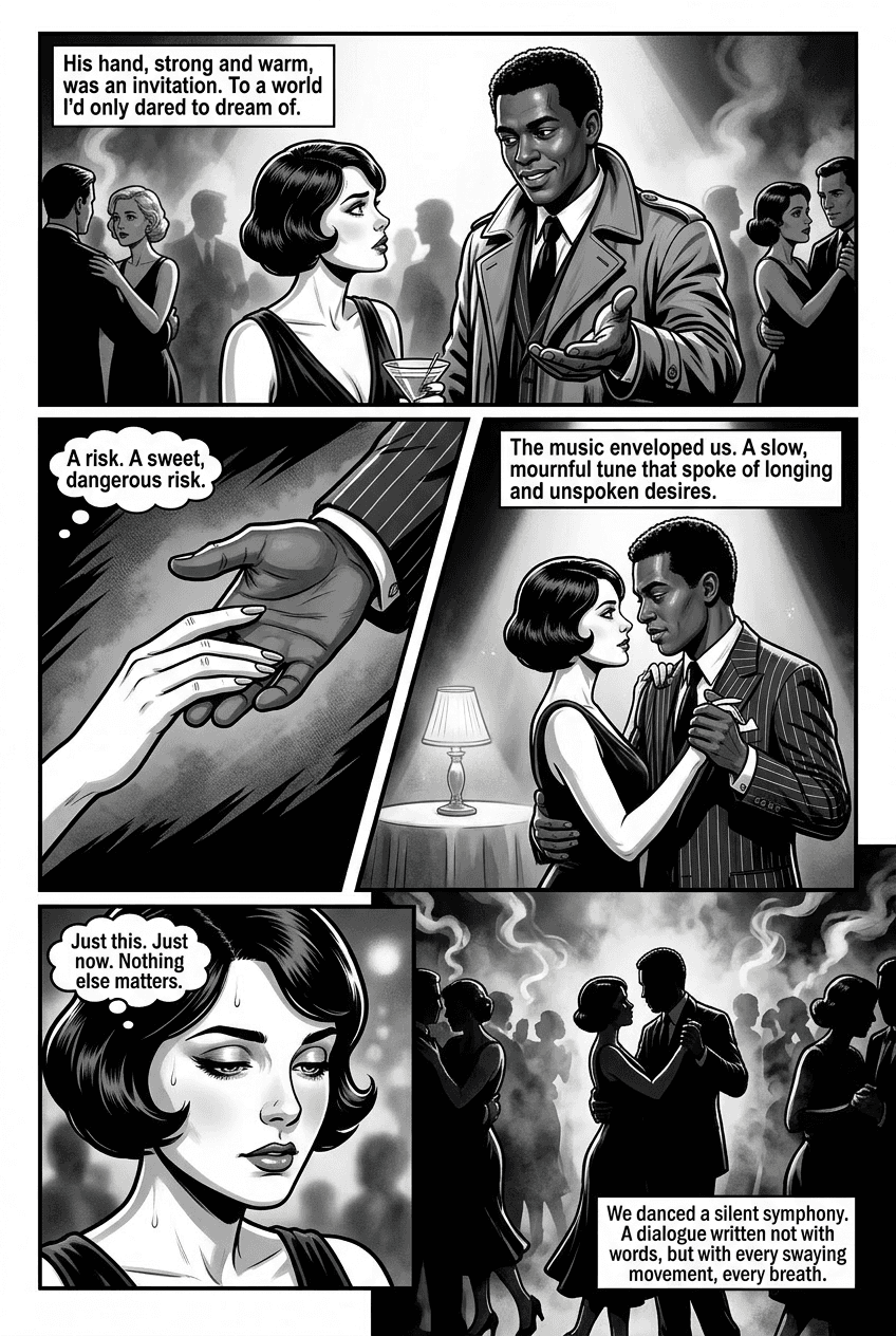 A Dance in 1929, page 2 of 5, Noir style