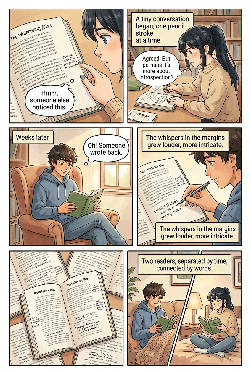 Two Readers, One Book, page 2 of 5, Slice of Life style