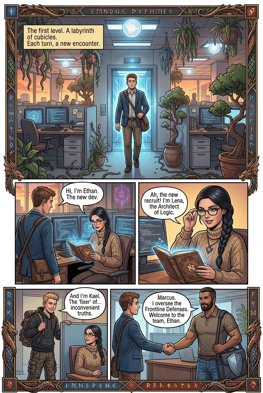 The New Hire, page 2 of 5, Fantasy Epic style