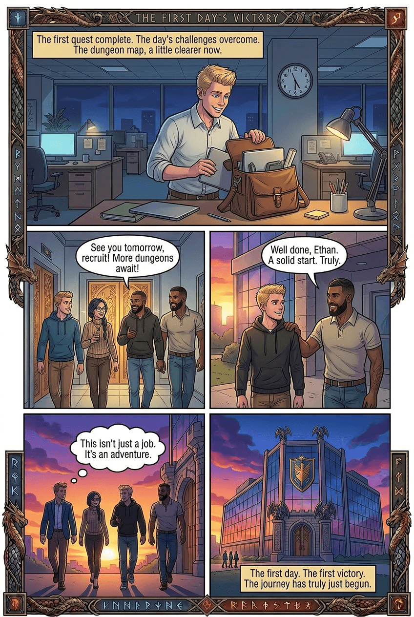 The New Hire, page 5 of 5, Fantasy Epic style
