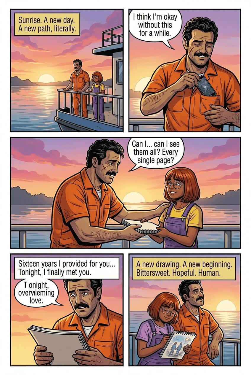 Last Train Home, page 10 of 10, Comic Book style