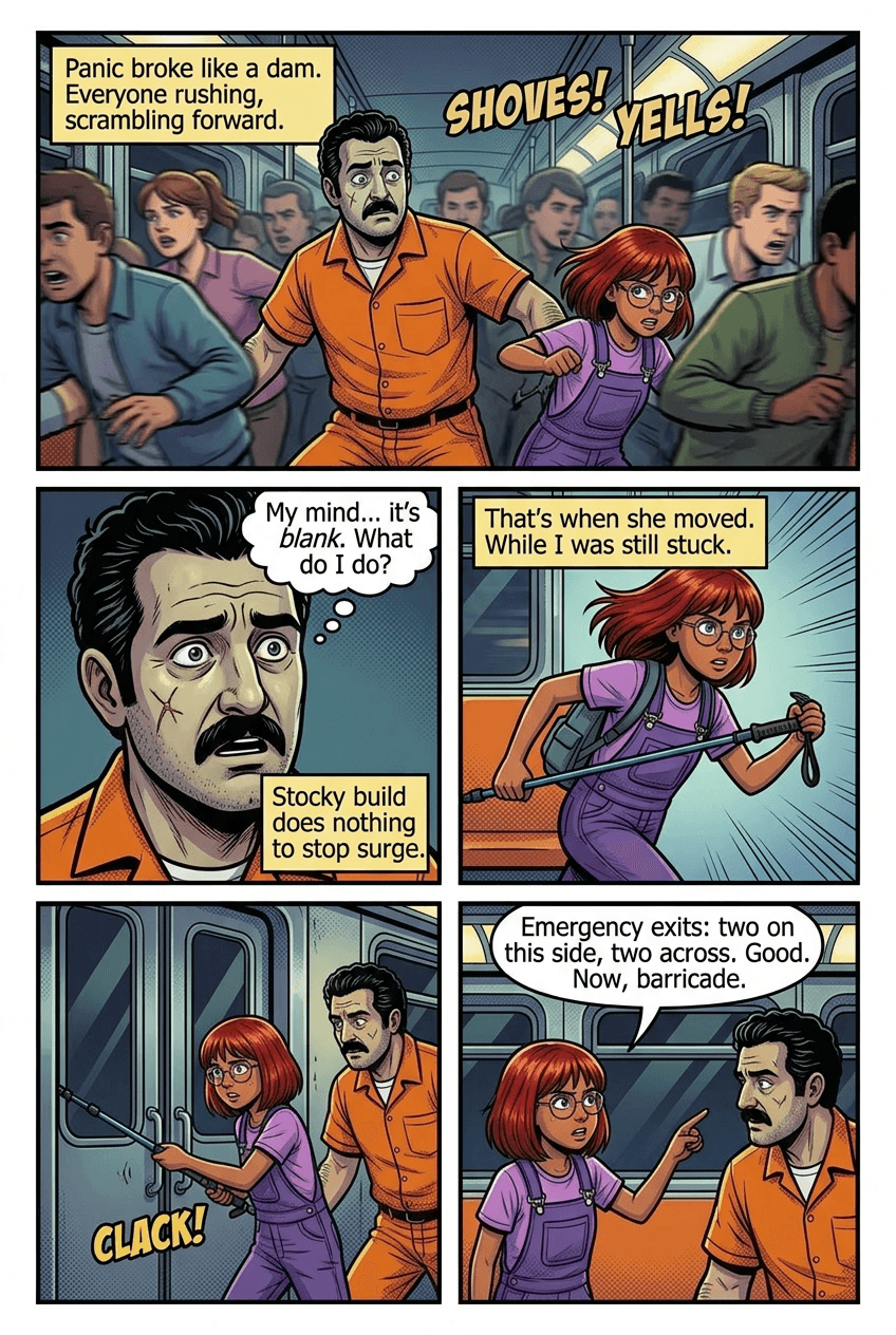 Last Train Home, page 4 of 10, Comic Book style