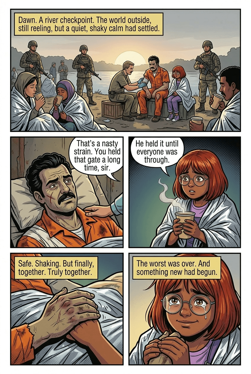 Last Train Home, page 9 of 10, Comic Book style