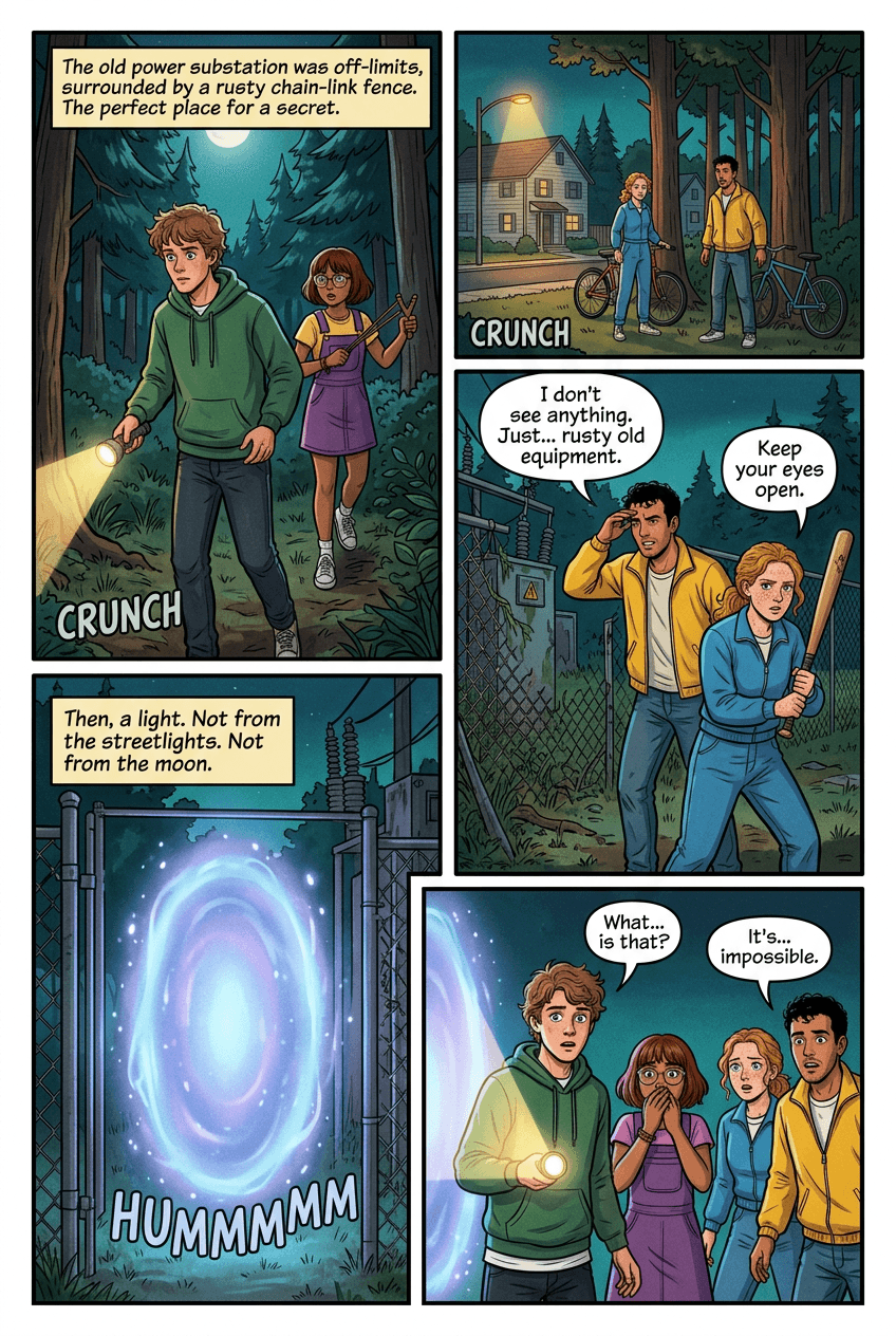 The Portal on Pine Street, page 2 of 5, Retro Pop style