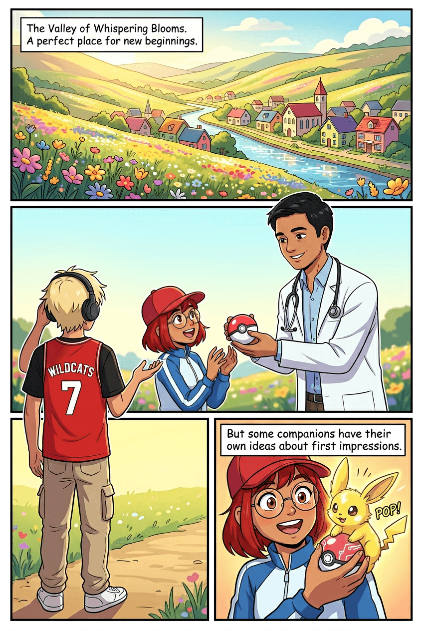Monster Trainer Rookie, page 1 of 5, Manga style