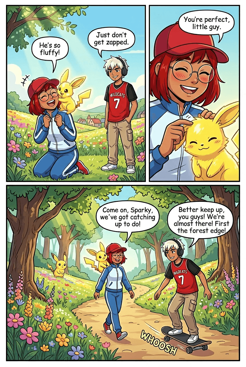 Monster Trainer Rookie, page 2 of 5, Manga style