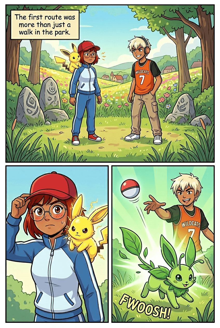 Monster Trainer Rookie, page 3 of 5, Manga style