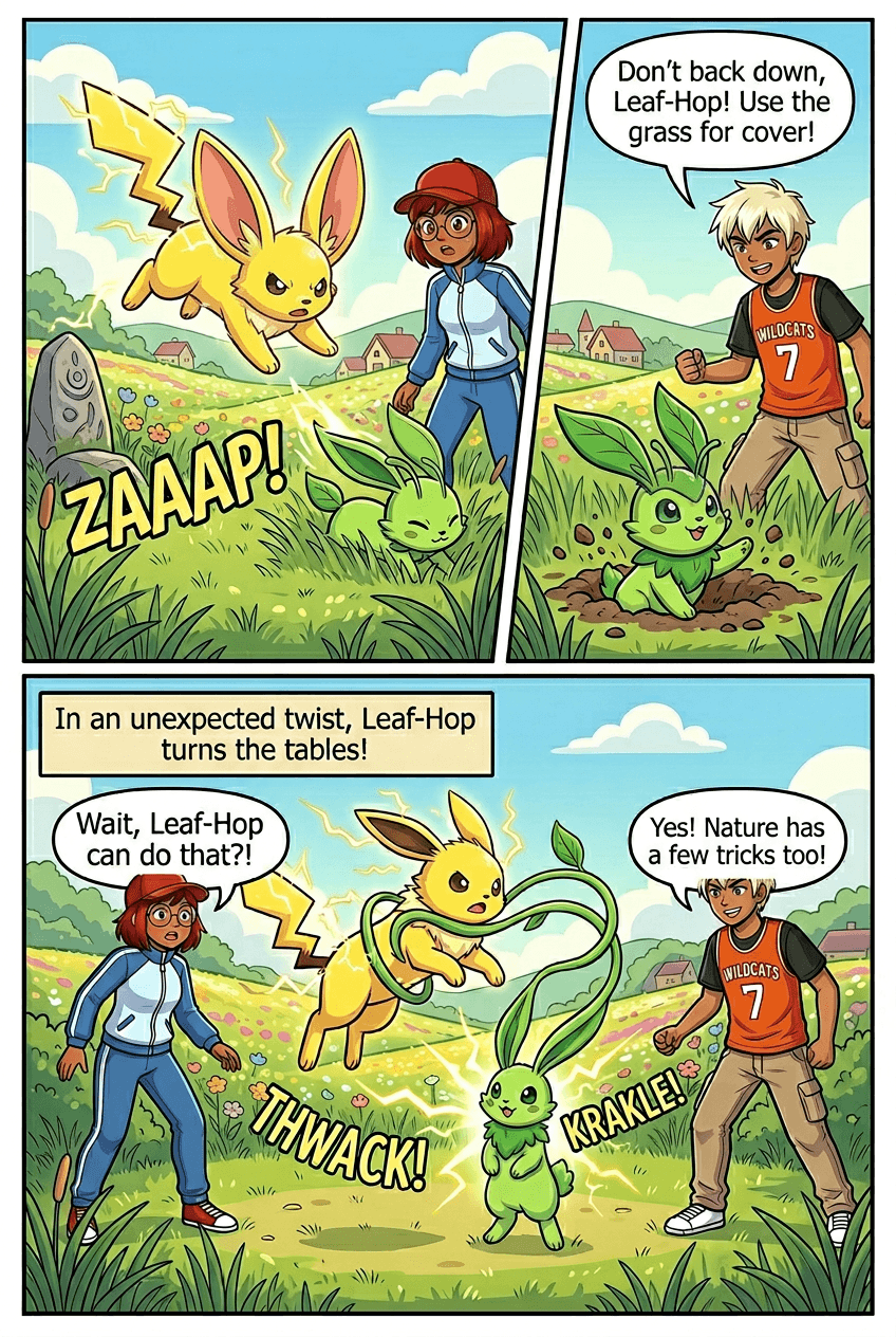 Monster Trainer Rookie, page 4 of 5, Manga style