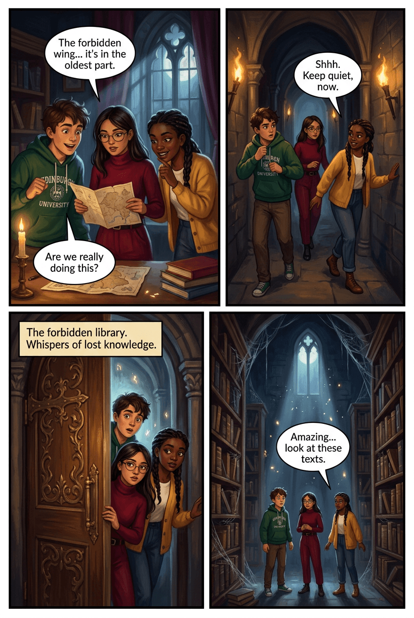 The Scar-Faced Apprentice, page 3 of 5, Fantasy Epic style