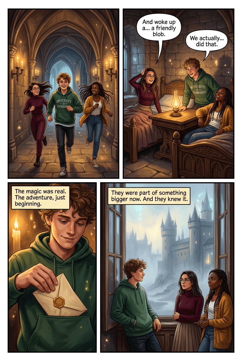 The Scar-Faced Apprentice, page 5 of 5, Fantasy Epic style