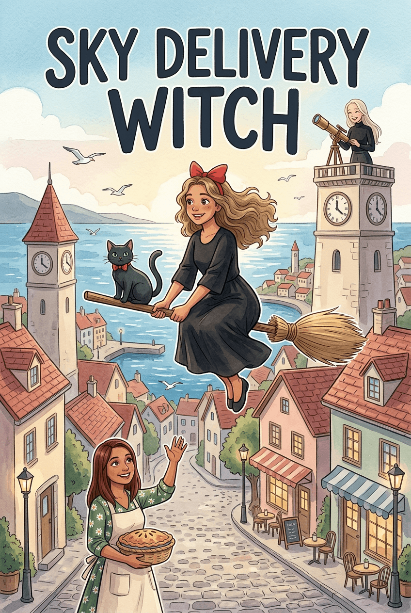 Sky Delivery Witch, a 5-page comic made with Comikaze