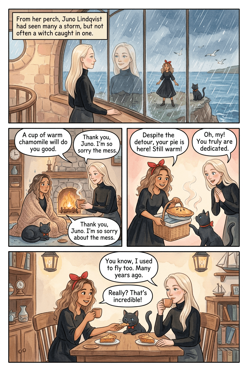 Sky Delivery Witch, page 4 of 5, Honeytoon style