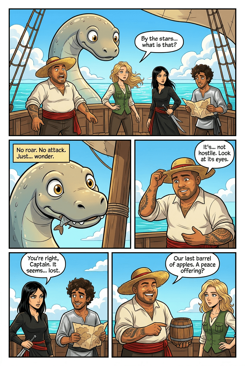 The Driftwood Crew, page 2 of 5, Retro Pop style