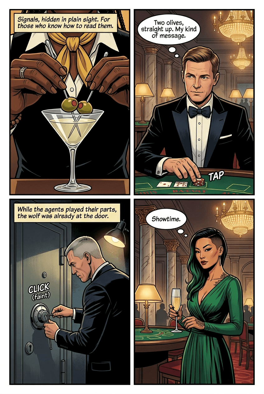 The Midnight Contract, page 2 of 5, Retro Pop style