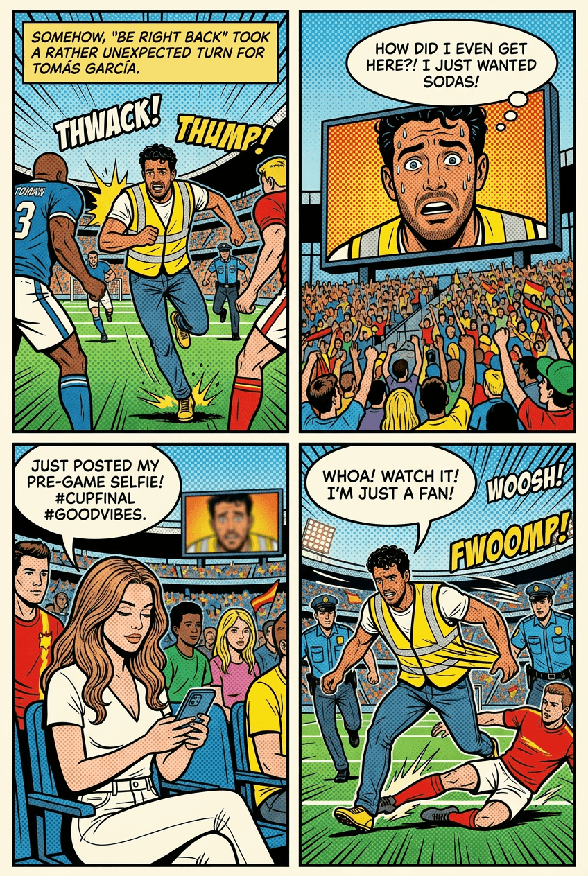 Where's My Date? (Cup Final), page 2 of 5, Retro Pop style