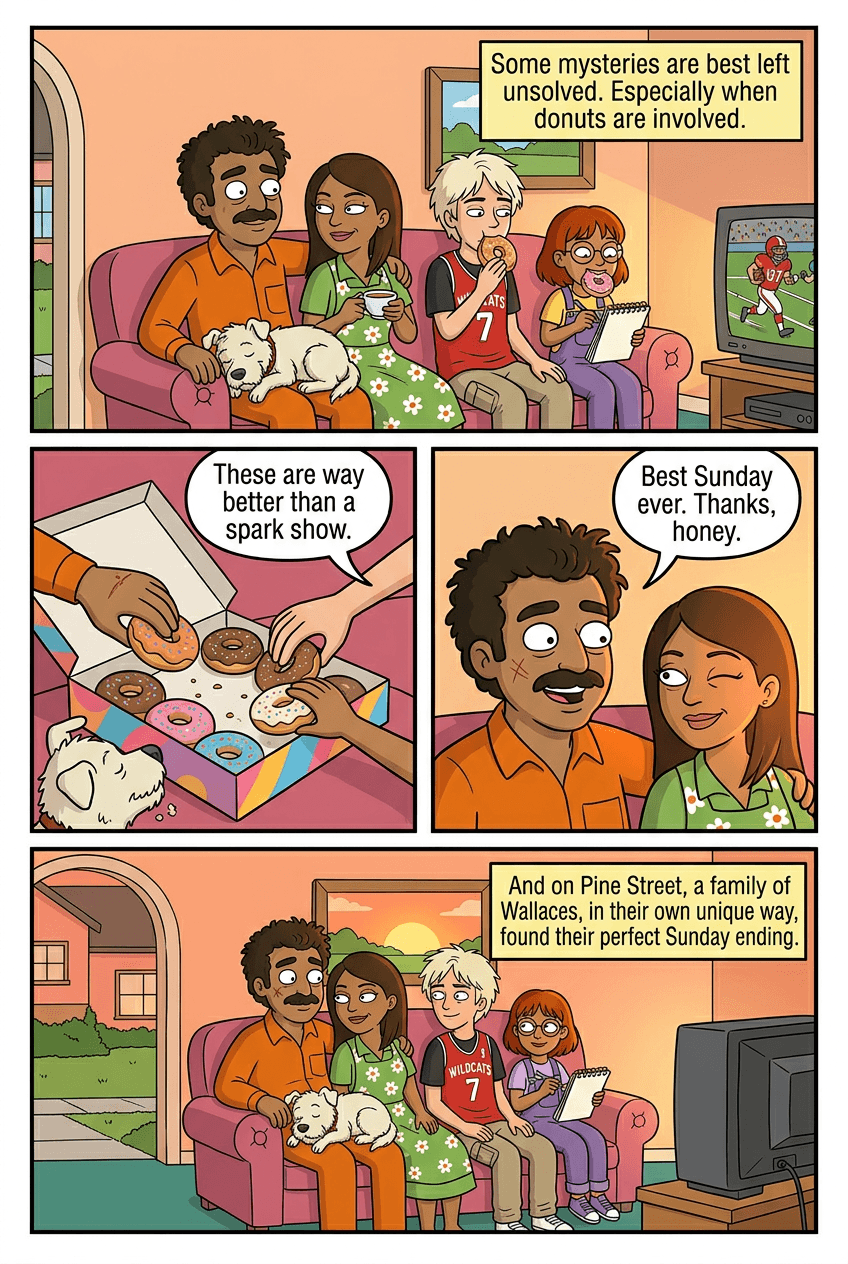The Wallaces of Pine Street, page 5 of 5, Retro Pop style