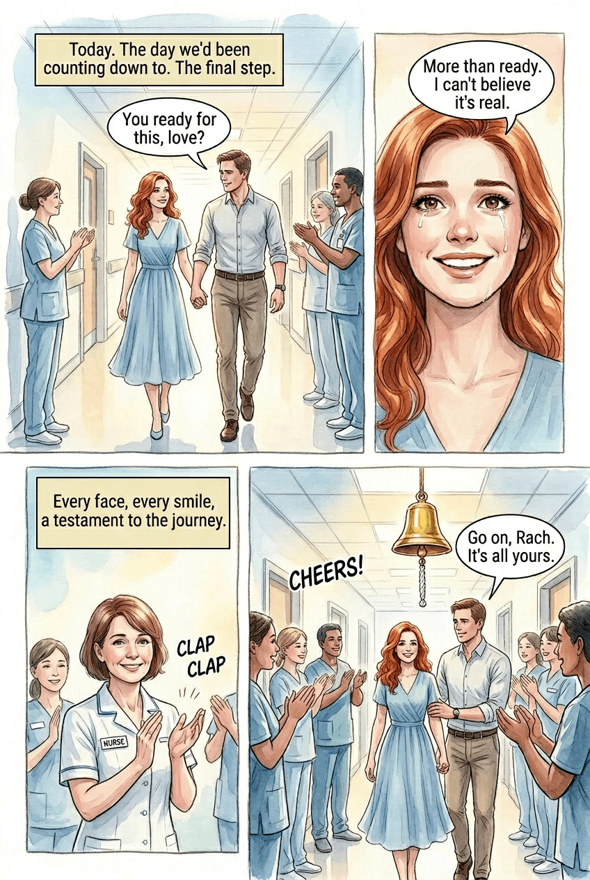 On the Other Side, page 3 of 5, Watercolor style