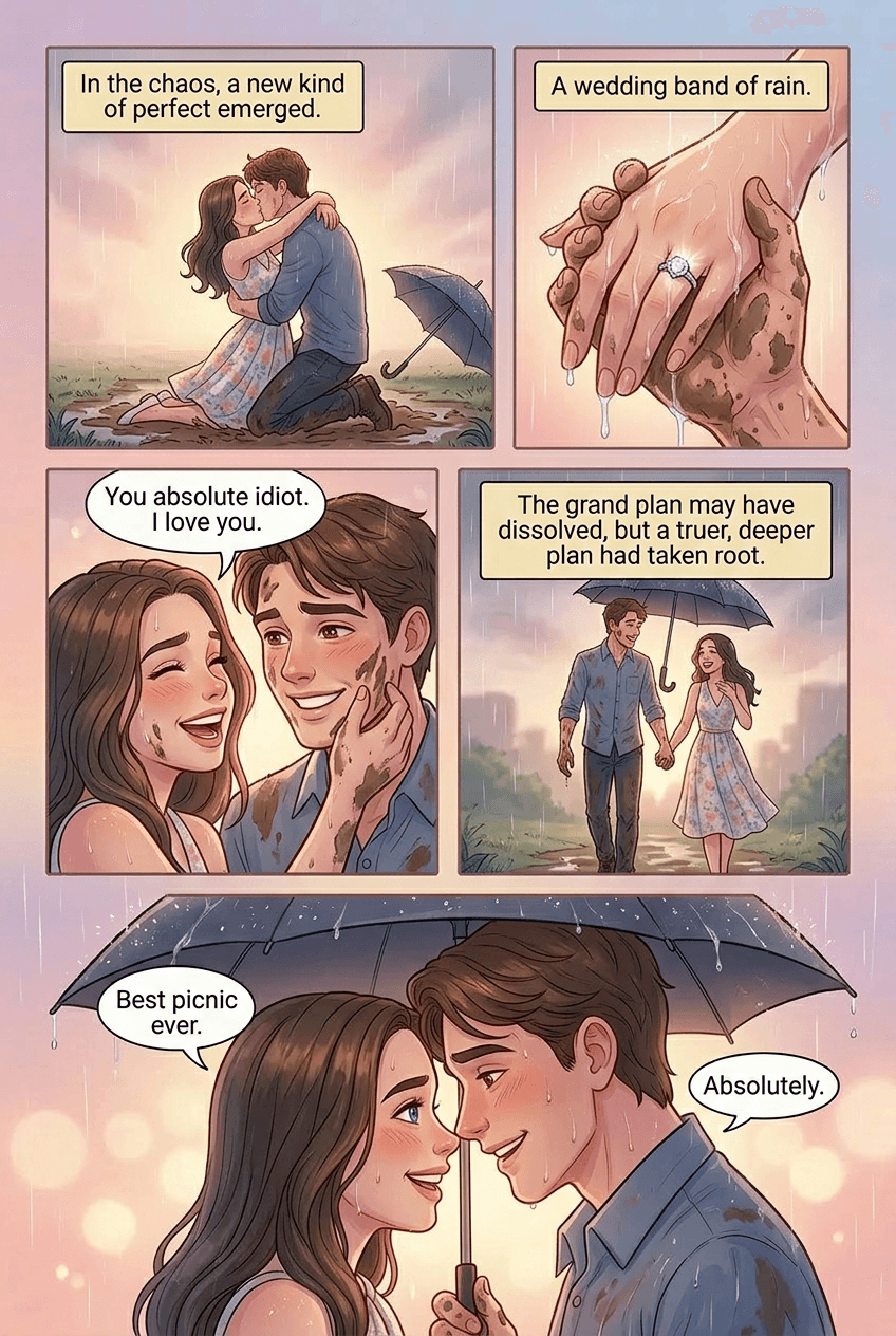 In the Rain, page 5 of 5, Love Story style