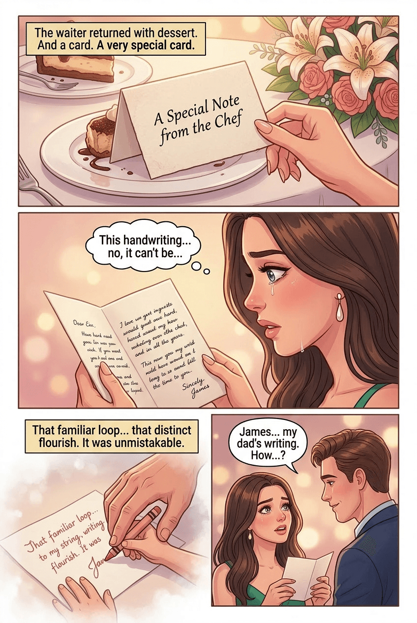 The Waiter Was In On It, page 3 of 5, Love Story style