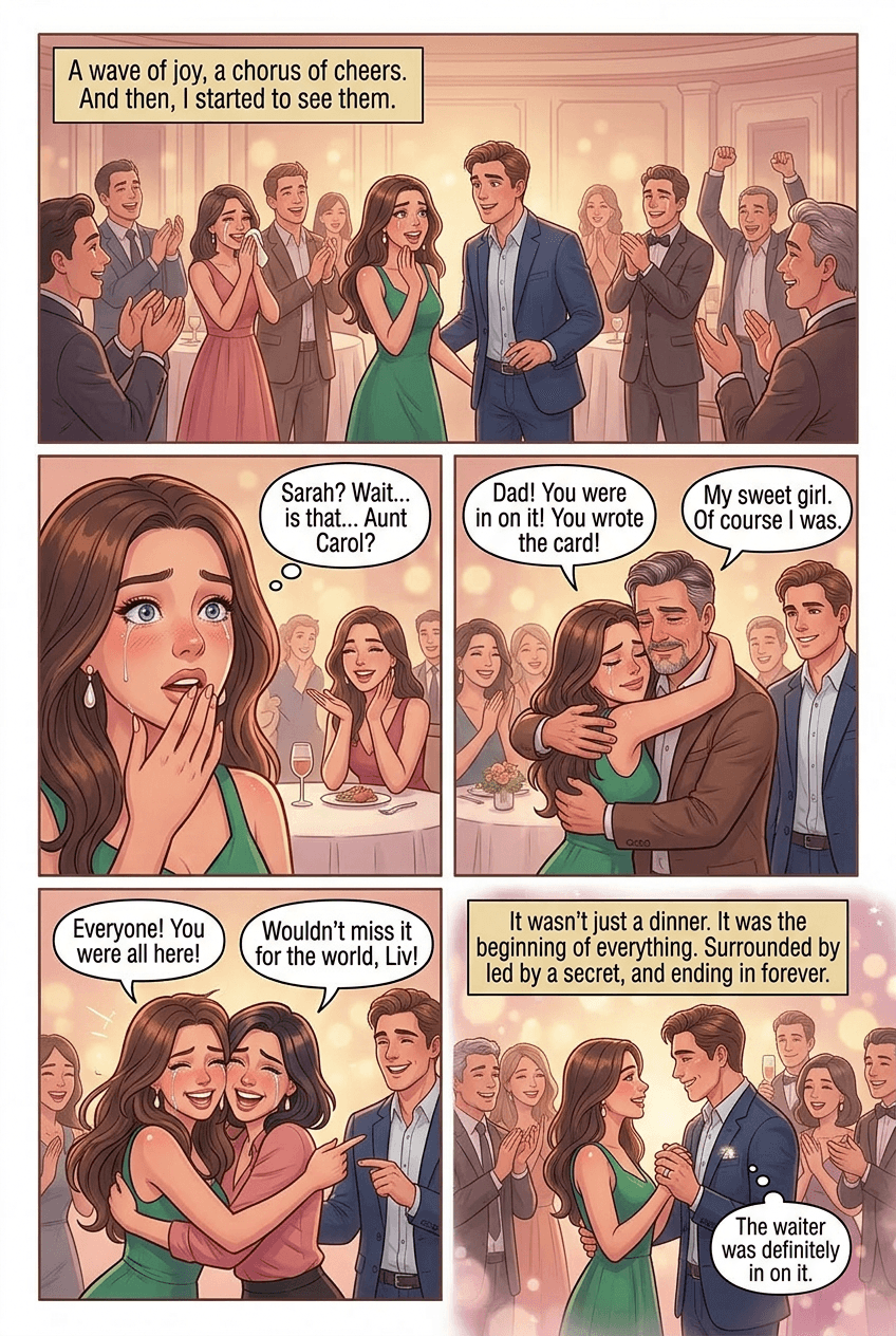 The Waiter Was In On It, page 5 of 5, Love Story style