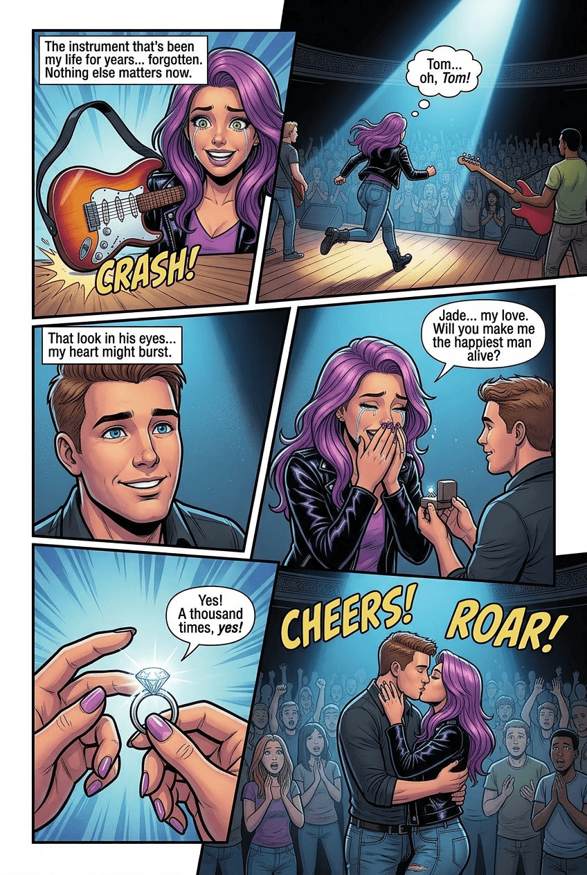 After the Last Song, page 4 of 5, Superhero style