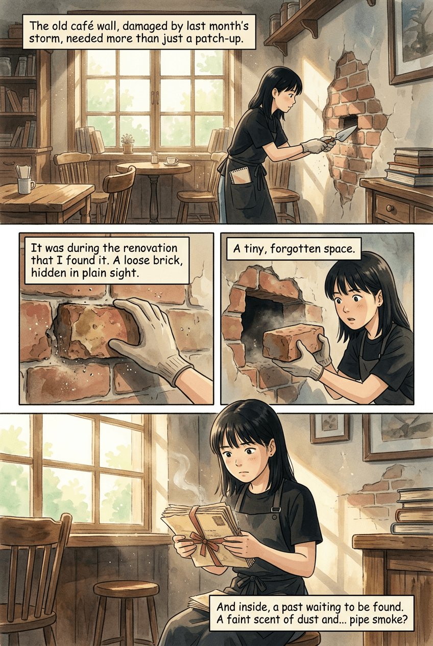 Letters in the Wall, page 1 of 10, Anime Film style