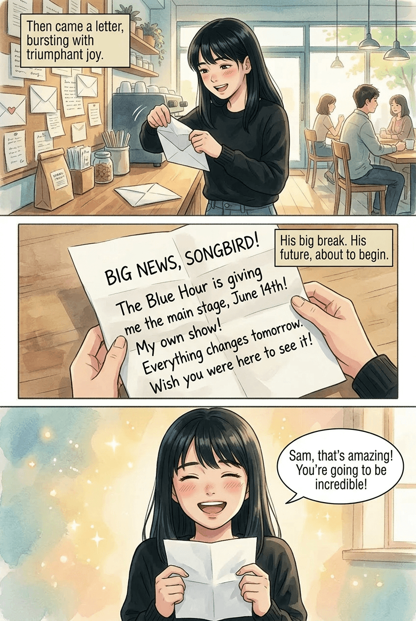 Letters in the Wall, page 7 of 10, Anime Film style