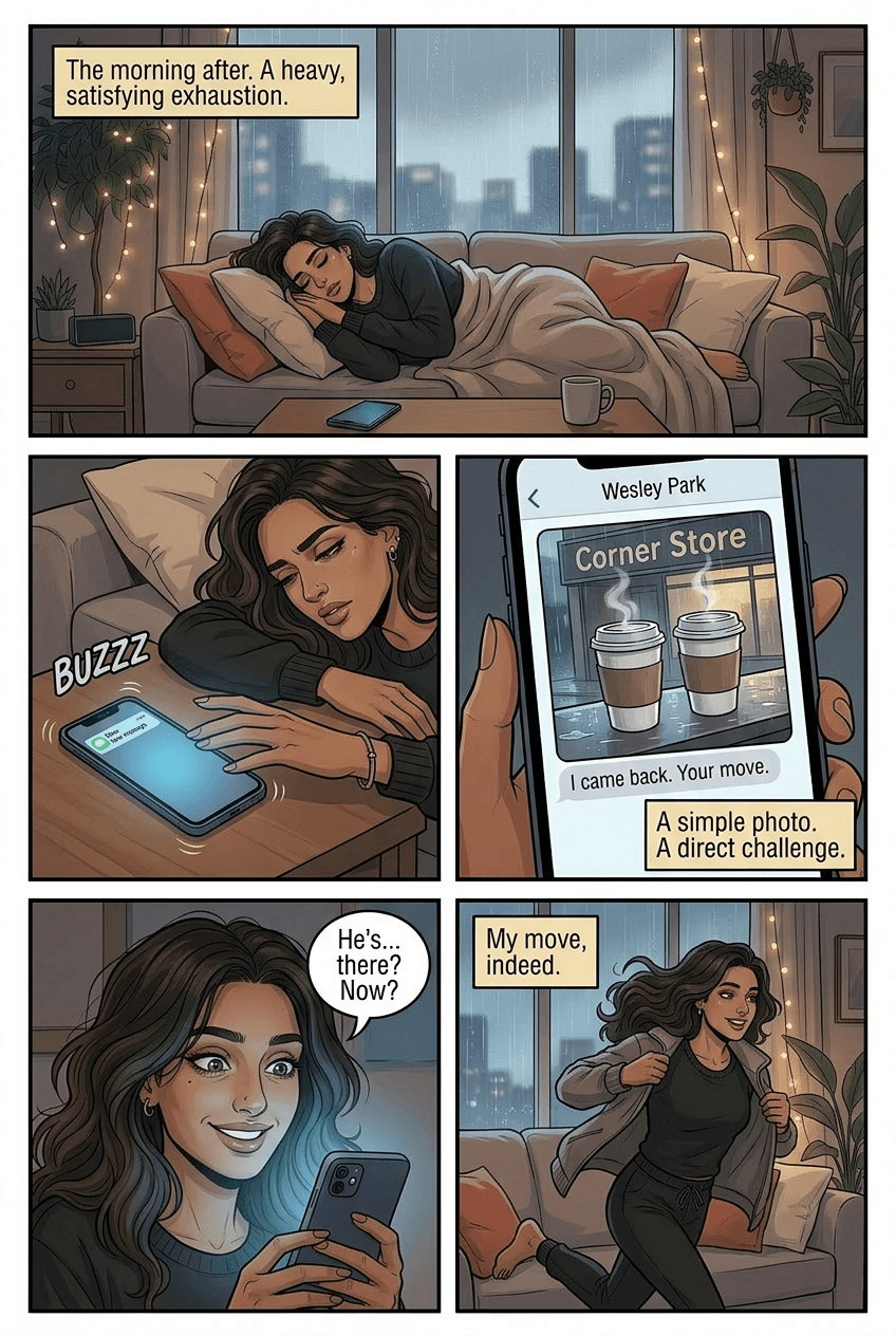 The Last Message at 2AM, page 4 of 5, Webtoon style