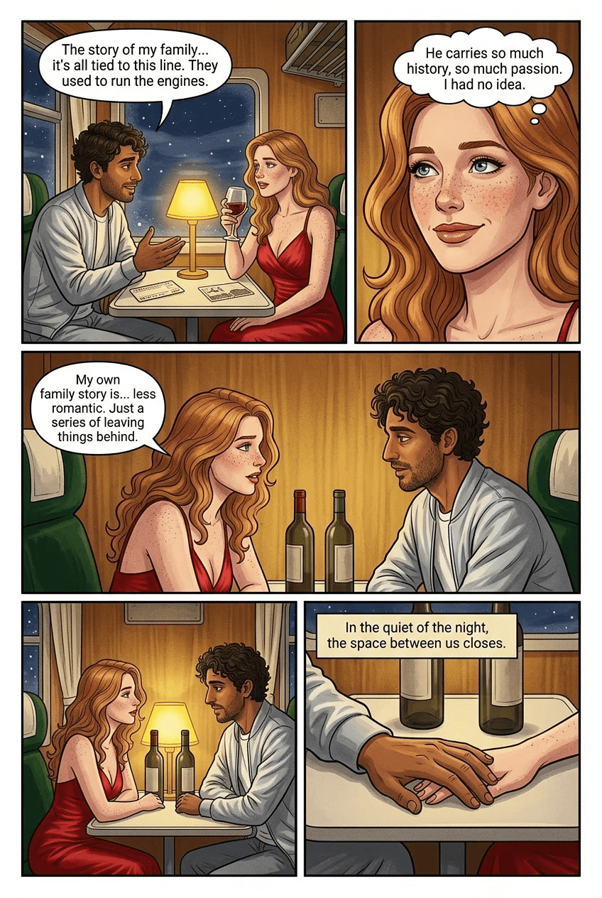 Compartment 11, page 3 of 5, Watercolor style