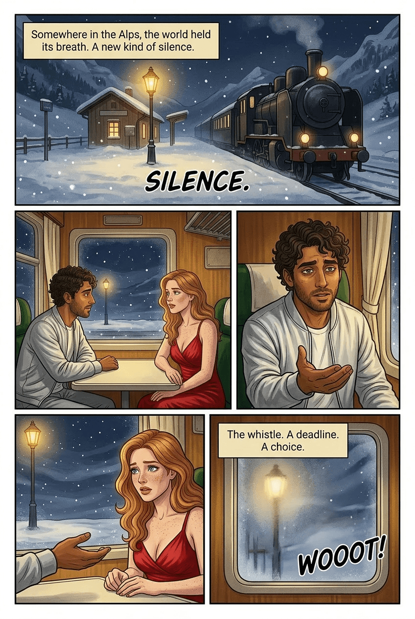 Compartment 11, page 4 of 5, Watercolor style
