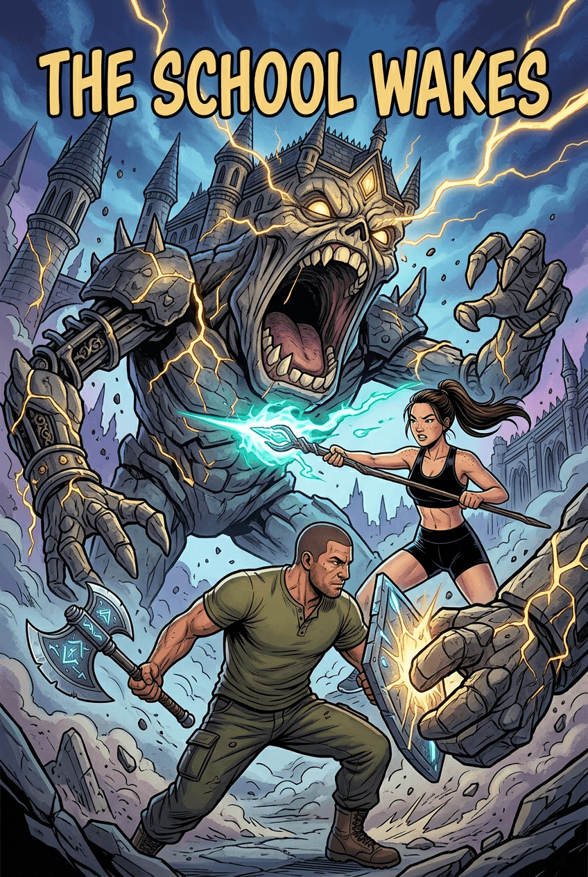 The School Wakes, comic cover