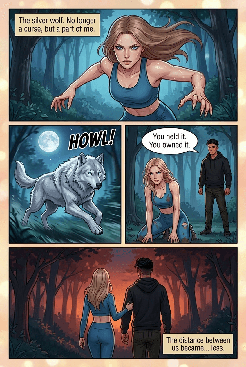 The Rogue Pack, page 4 of 8, Romance Webtoon style