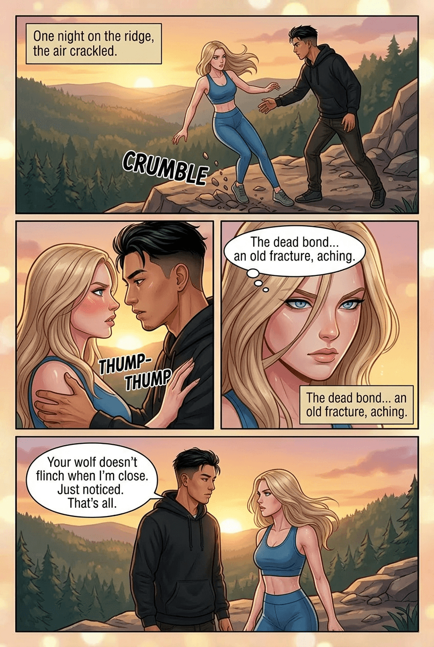 The Rogue Pack, page 5 of 8, Romance Webtoon style
