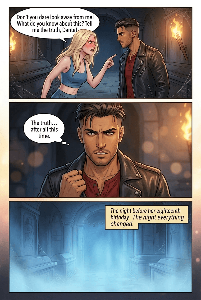 The Truth, page 3 of 8, Romance Webtoon style