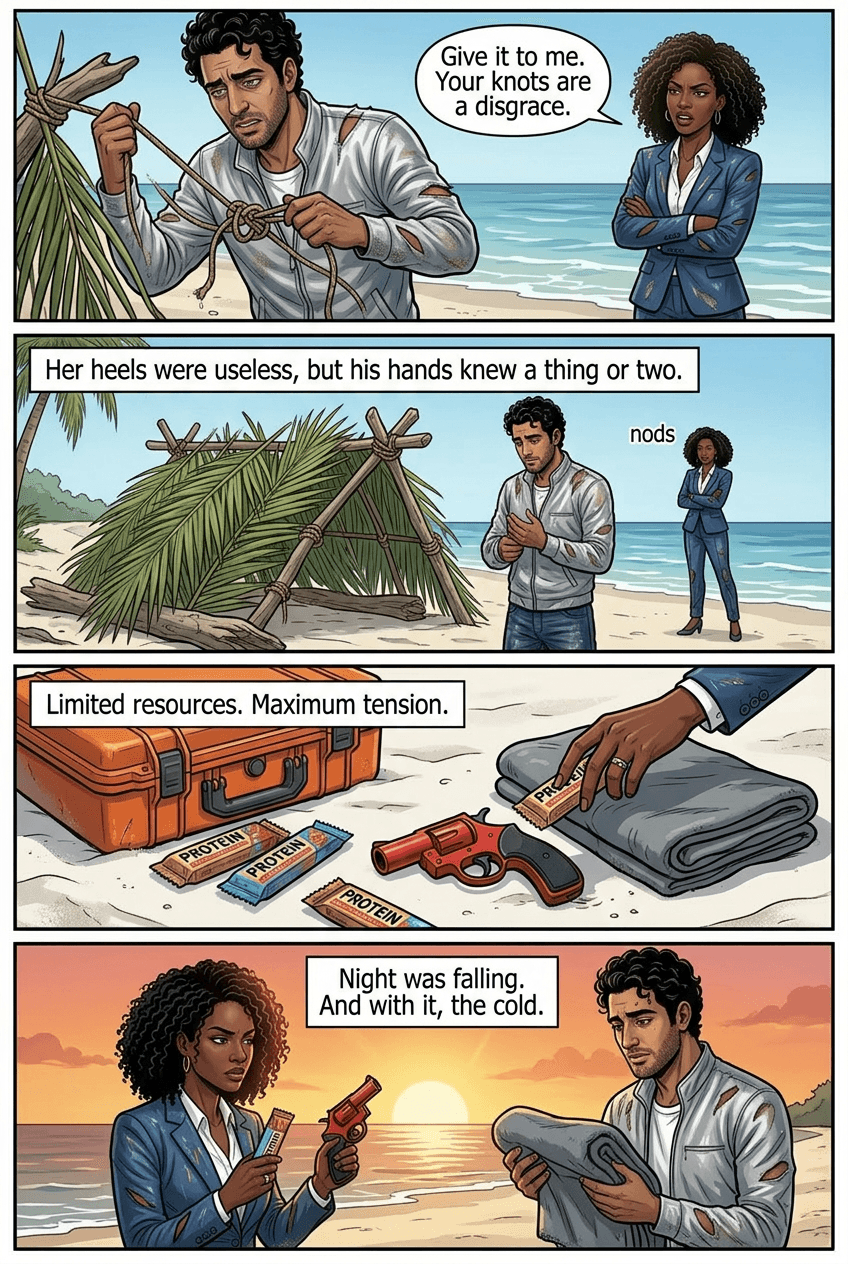 Crash Landing, page 4 of 8, Manhwa style