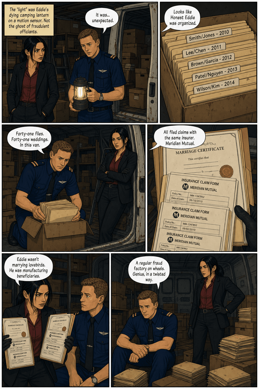 The Anniversary Stakeout, page 2 of 8, Clear Line style