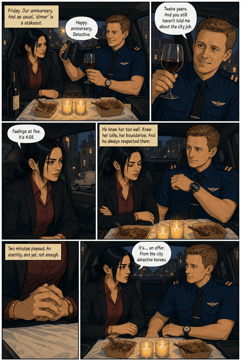 The Anniversary Stakeout, page 4 of 8, Clear Line style
