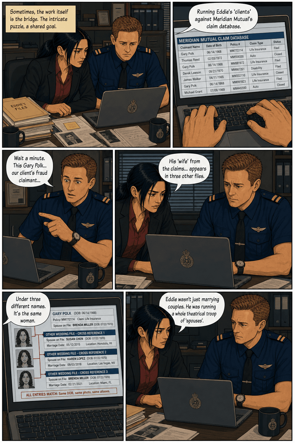 The Anniversary Stakeout, page 6 of 8, Clear Line style