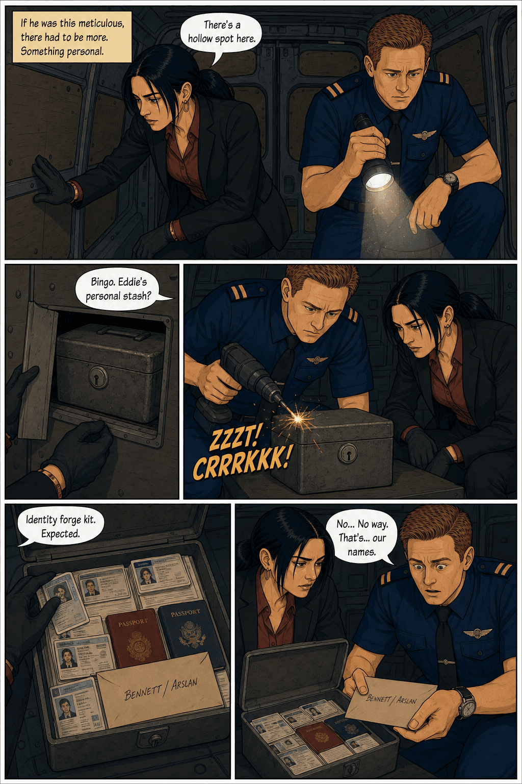 The Anniversary Stakeout, page 7 of 8, Clear Line style