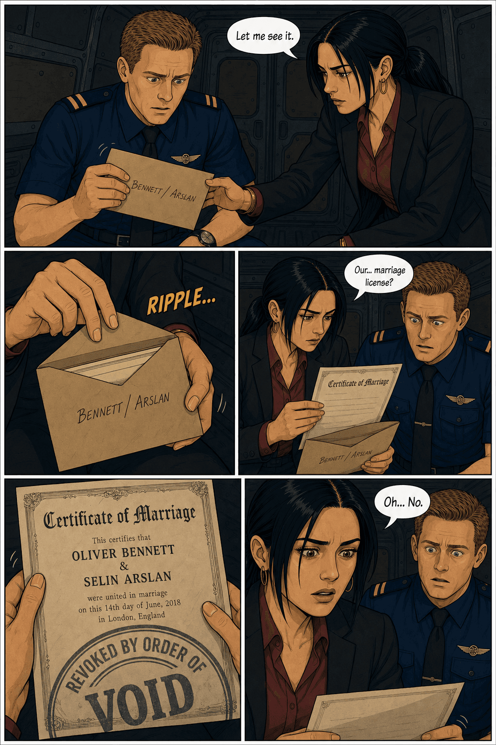The Anniversary Stakeout, page 8 of 8, Clear Line style