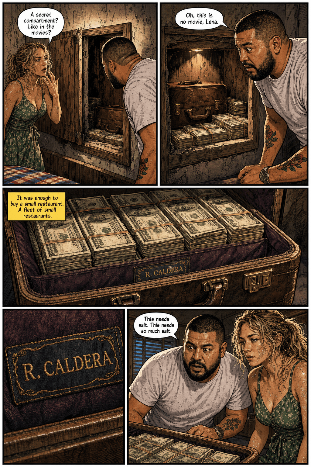 The Wall, page 2 of 9, Comic Book style