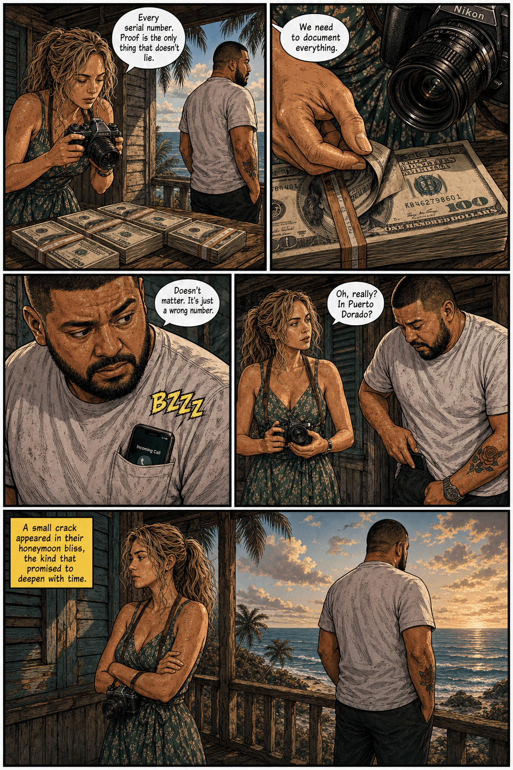 The Wall, page 3 of 9, Comic Book style