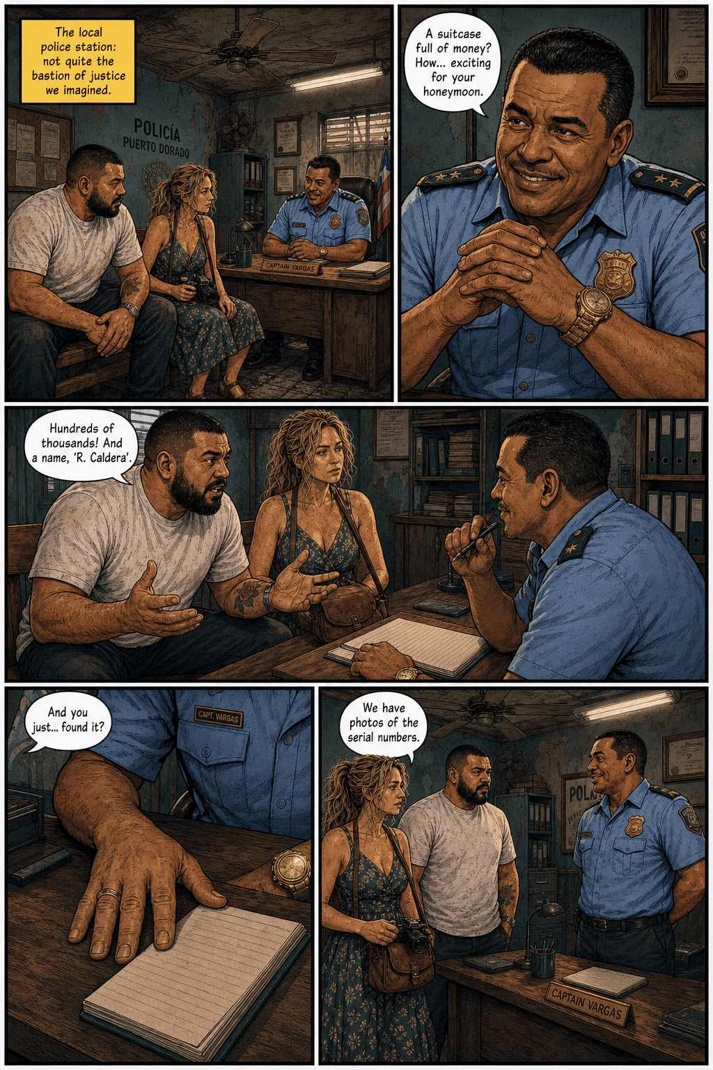 The Wall, page 4 of 9, Comic Book style