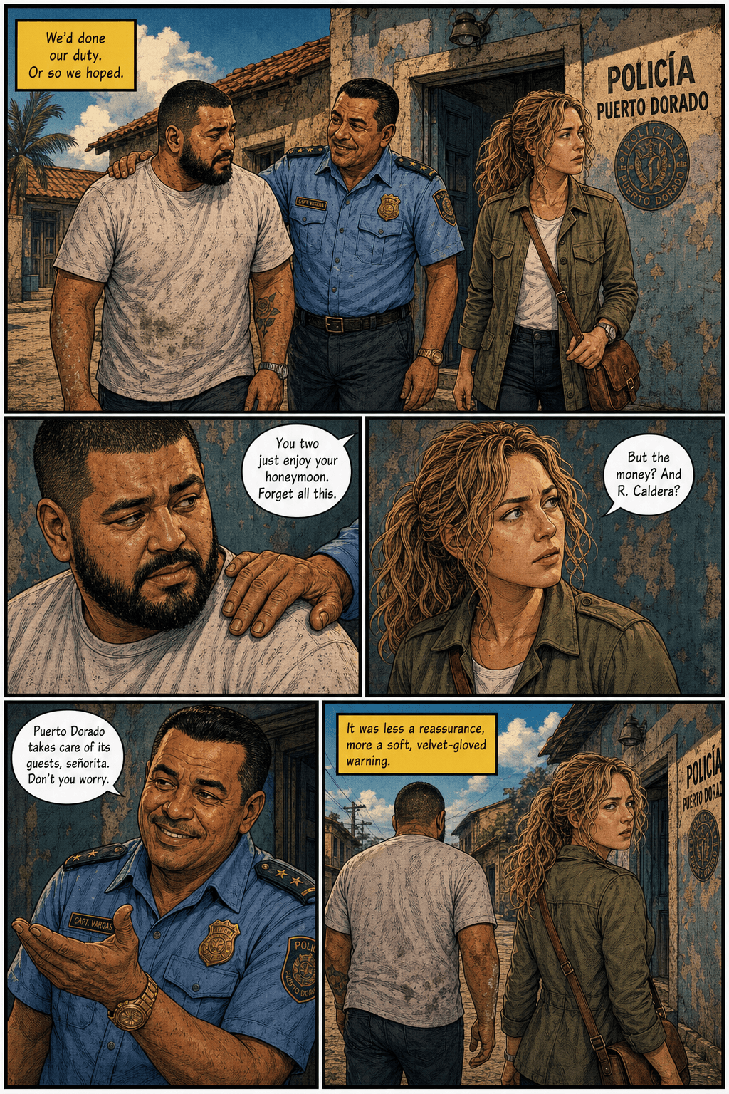 The Wall, page 5 of 9, Comic Book style