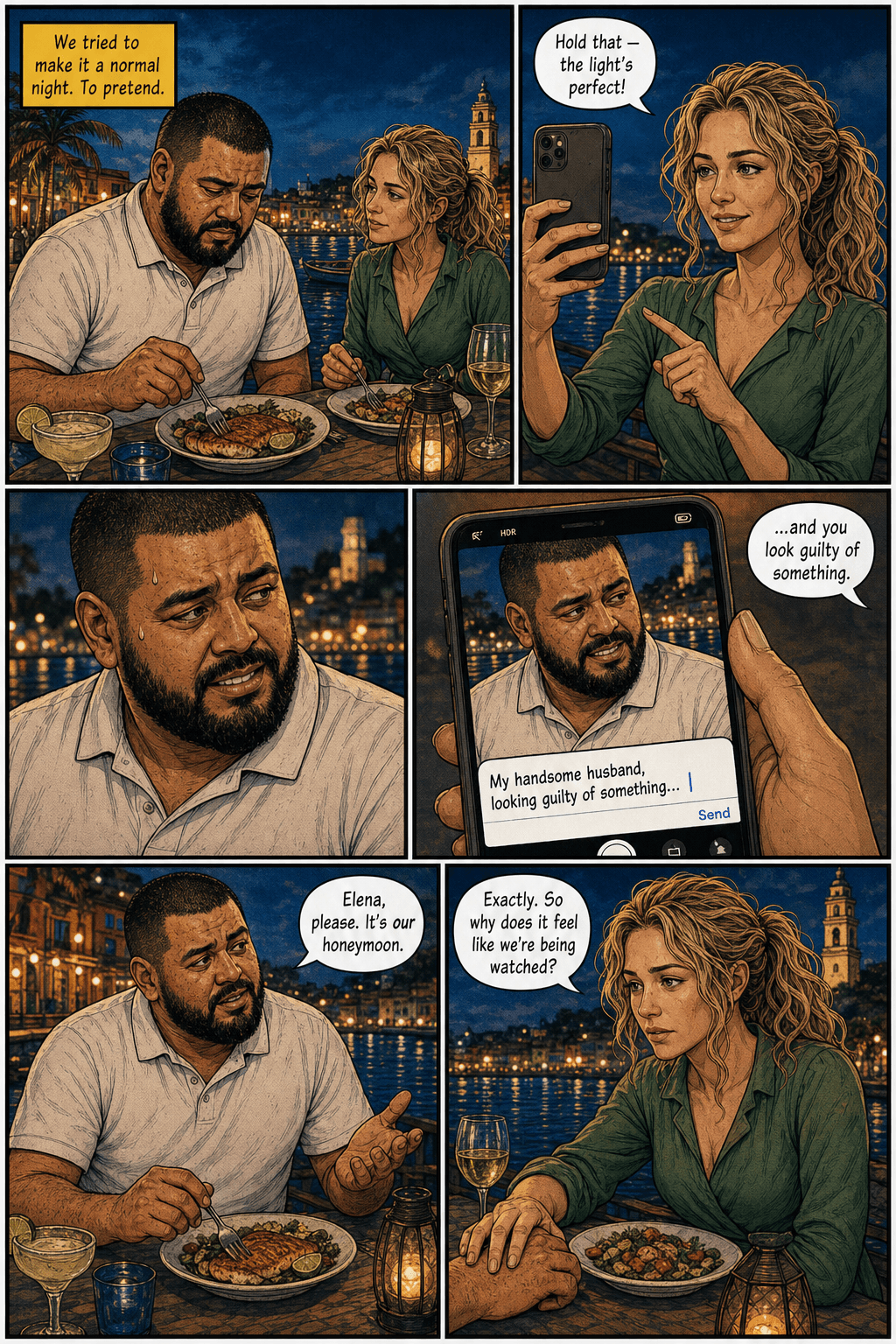 The Wall, page 6 of 9, Comic Book style