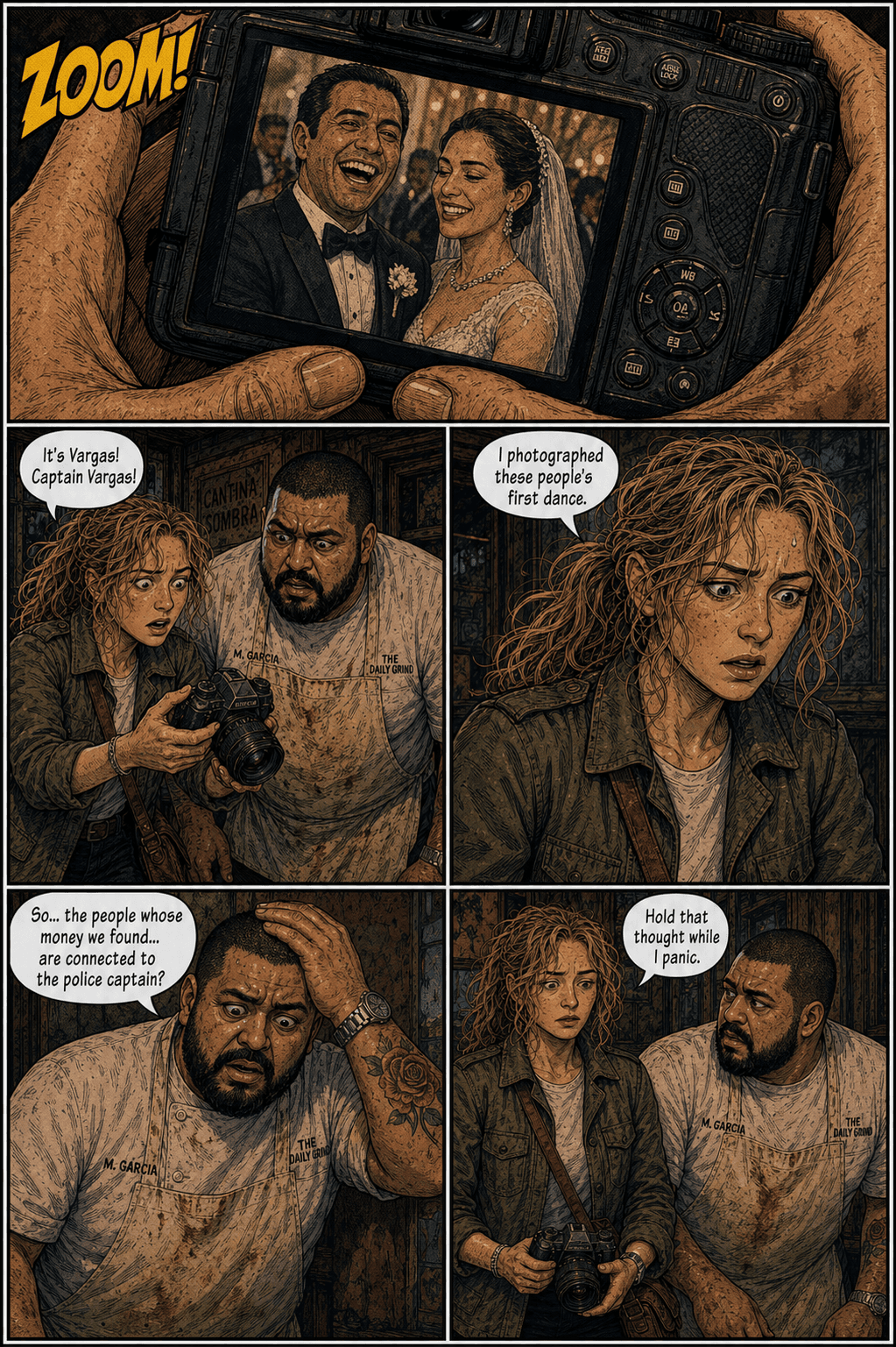 Room Service, page 4 of 8, Comic Book style