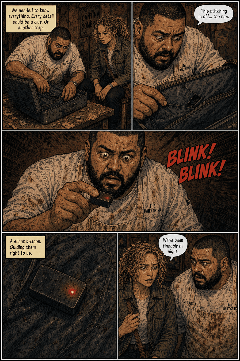 Room Service, page 5 of 8, Comic Book style