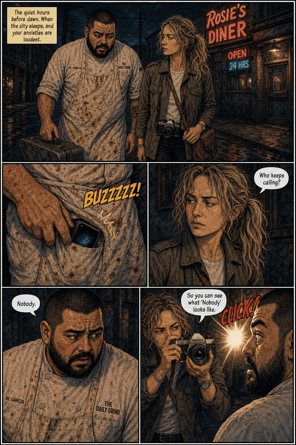Room Service, page 6 of 8, Comic Book style